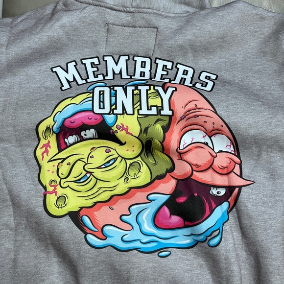NWT - Members Only x Nickelodeon SpongeBob Men’s Hoodie - Size L - Picture 7 of 9